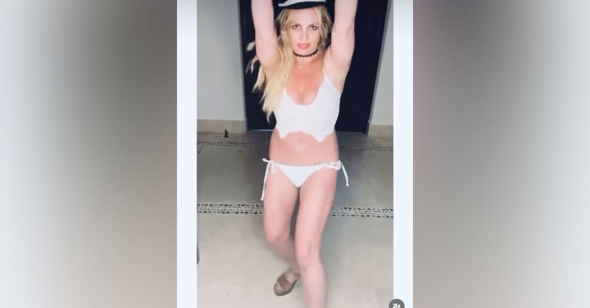 britney spears dances bikini bottoms focused healing new beginnings