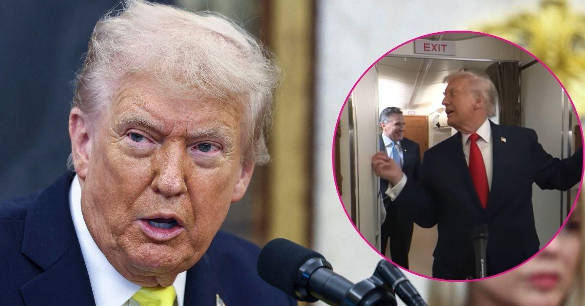 trump air force one bathroom incident