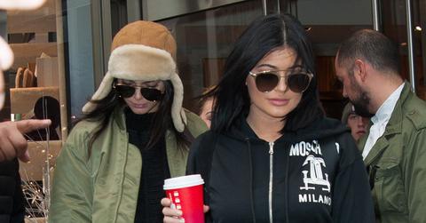 Kendall Jenner and Kylie Jenner leaving the UGG store in New York City