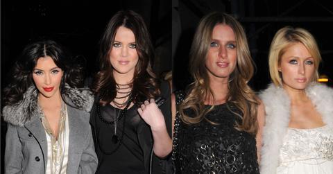 kim kardashian throwback paris hilton birthday