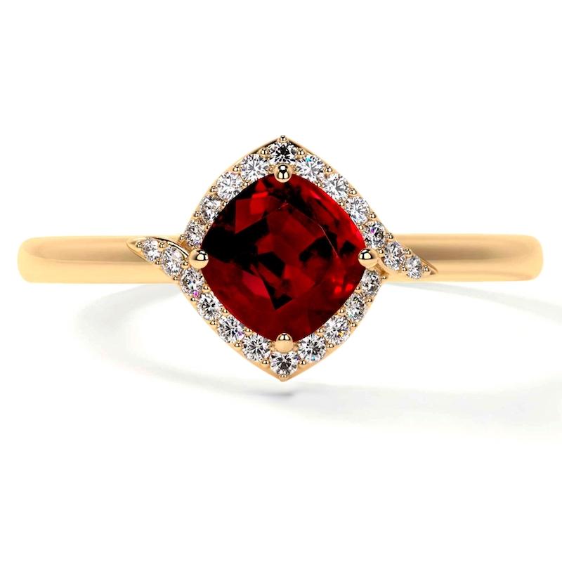 gemsnysquarecushionrubyring