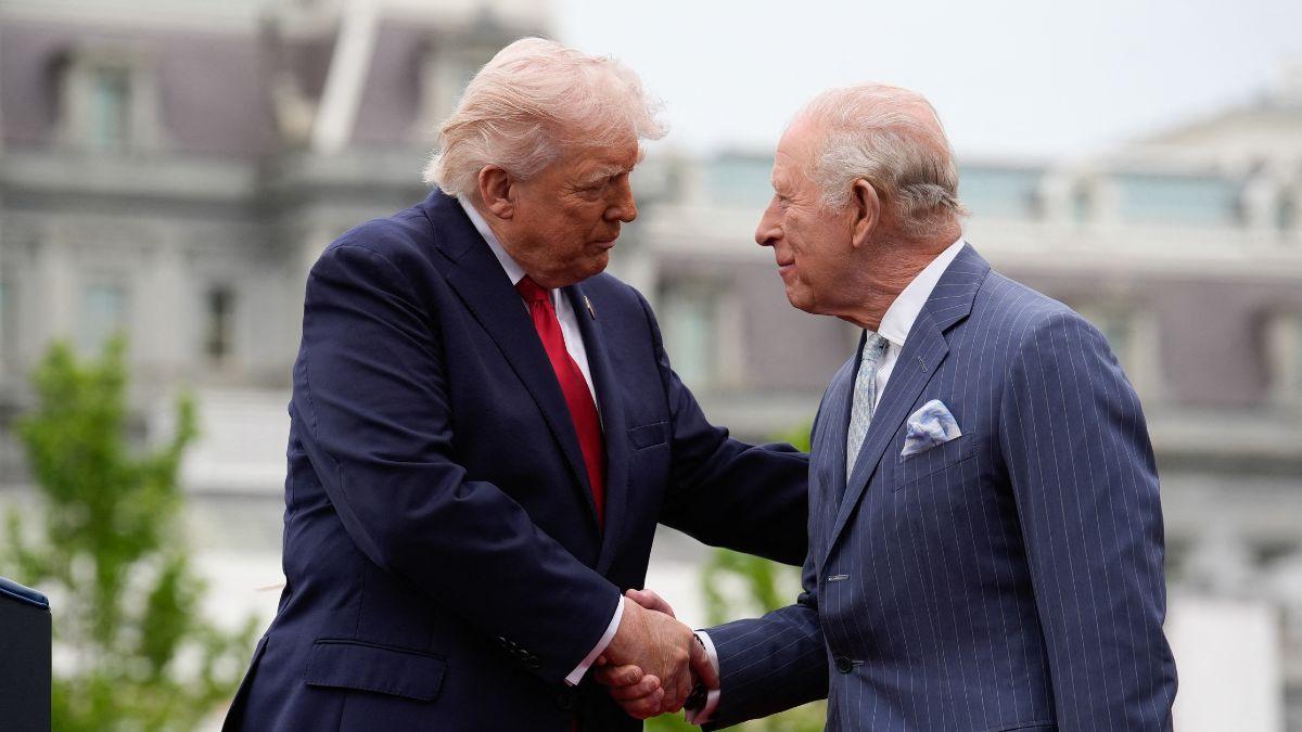 Photo of Donald Trump and King Charles III.