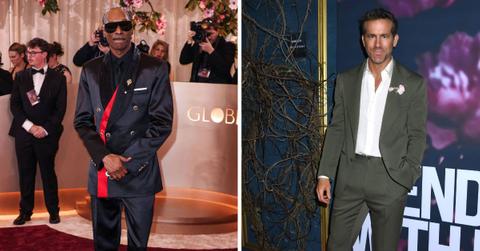 Split photo of Snoop Dogg and Ryan Reynolds