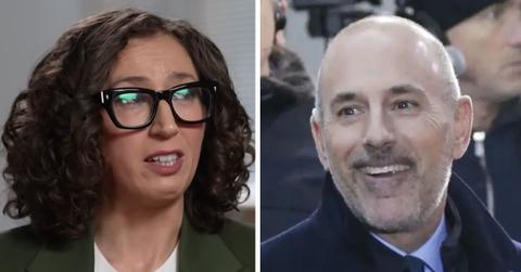 split photo of brooke nevils and matt lauer
