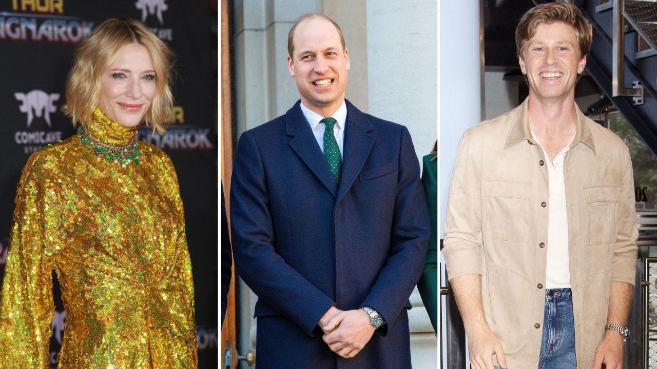Prince William, Cate Blanchett, Robert Irwin