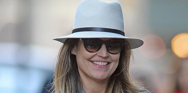 Savannah Guthrie Out and About with Children in Soho