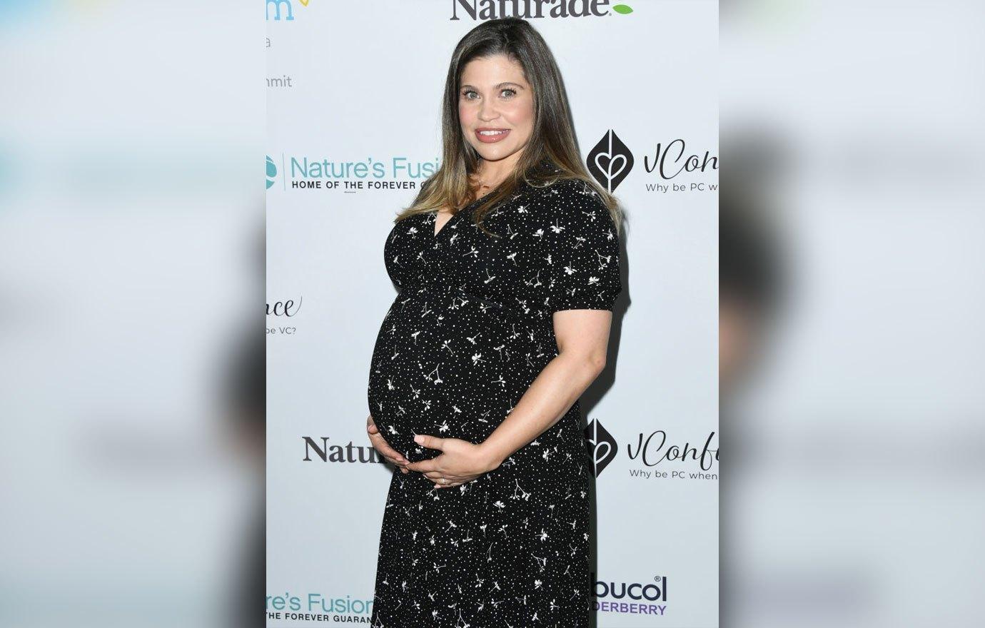 Danielle Fishel Pregnant Premature Son Legs Photo