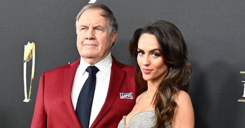 Photo of Bill Belichick and Jordon Hudson.