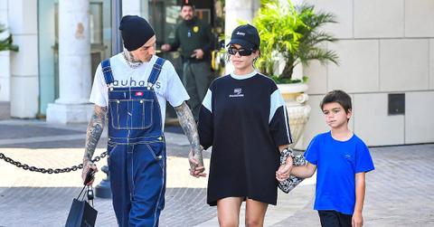 kourtney kardashian dines son reign australia fear spiders