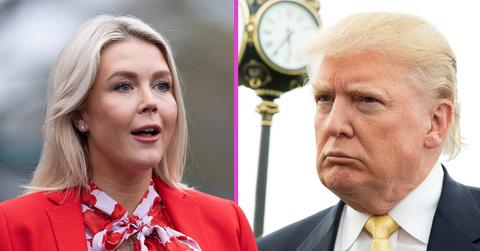 Composite photo of Karoline Leavitt and Donald Trump.