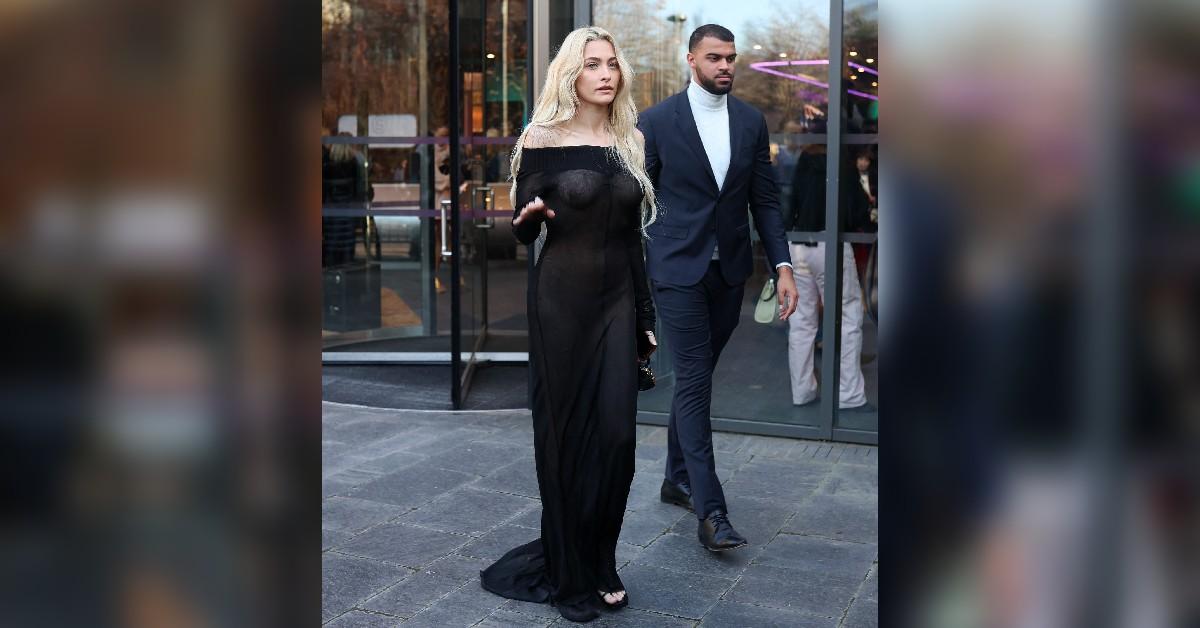 Paris Jackson Shows Off Her Chest In See-Through Dress In Paris: Photos