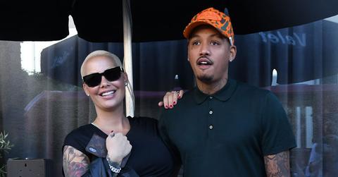 Amber Rose And Alexander 'AE' Edwards Waiting For Their Car