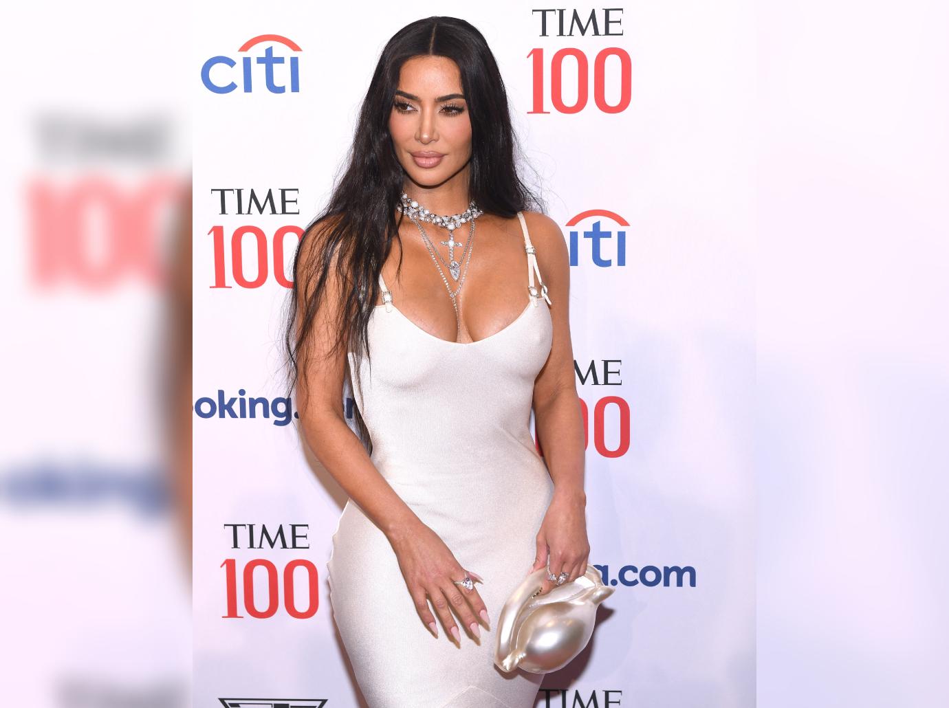 Kim Kardashian Looks Stunning At Time100 Red Carpet Gala: Photos
