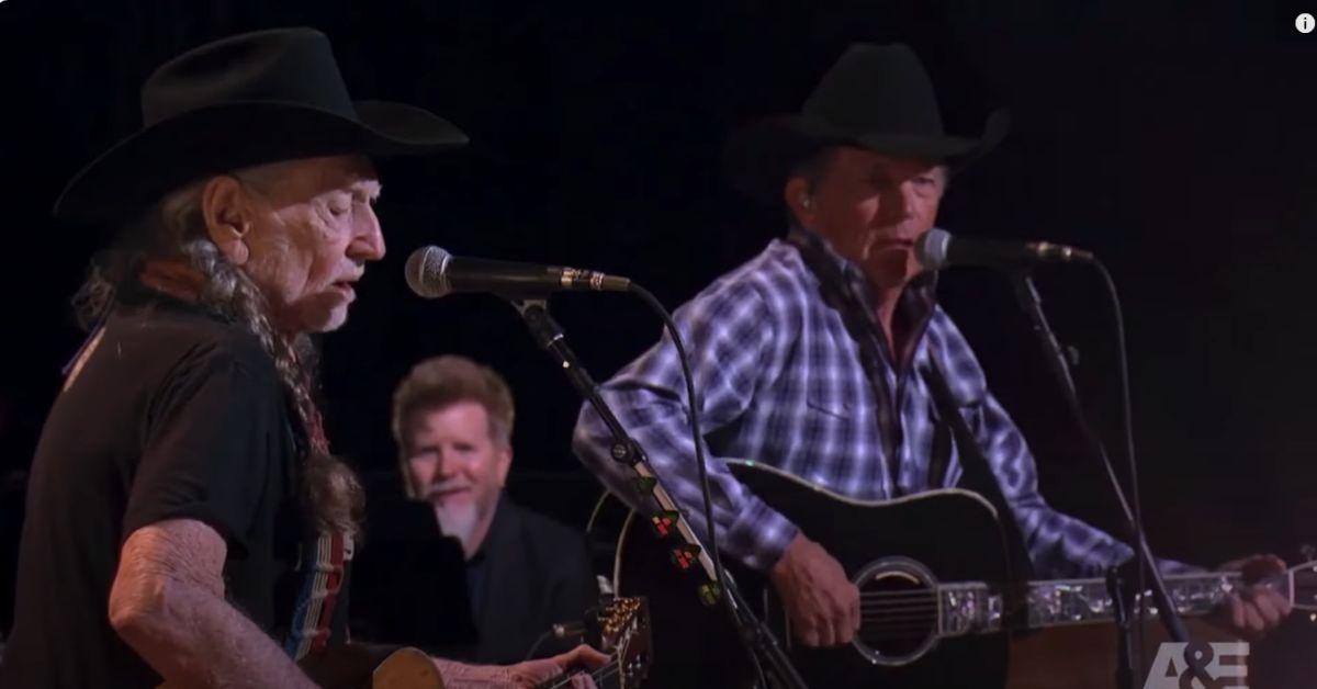 Photo of Willie Nelson and George Strait