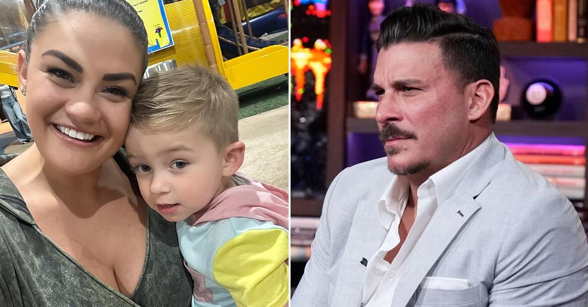 Photo of Brittany Cartwright, her son, Cruz and Jax Taylor. 