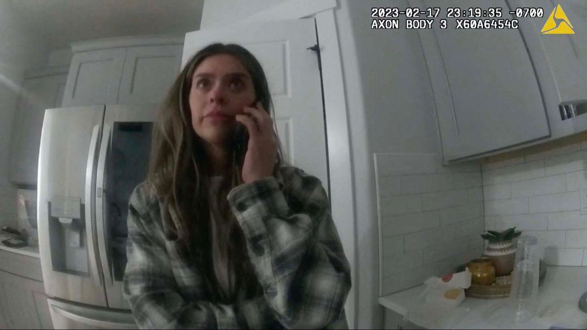 Photo of Video footage of the mom-of-three being violent toward Dakota Mortensen leaked in March.