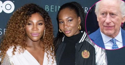 photo of Serena Williams, Venus Williams and King Charles
