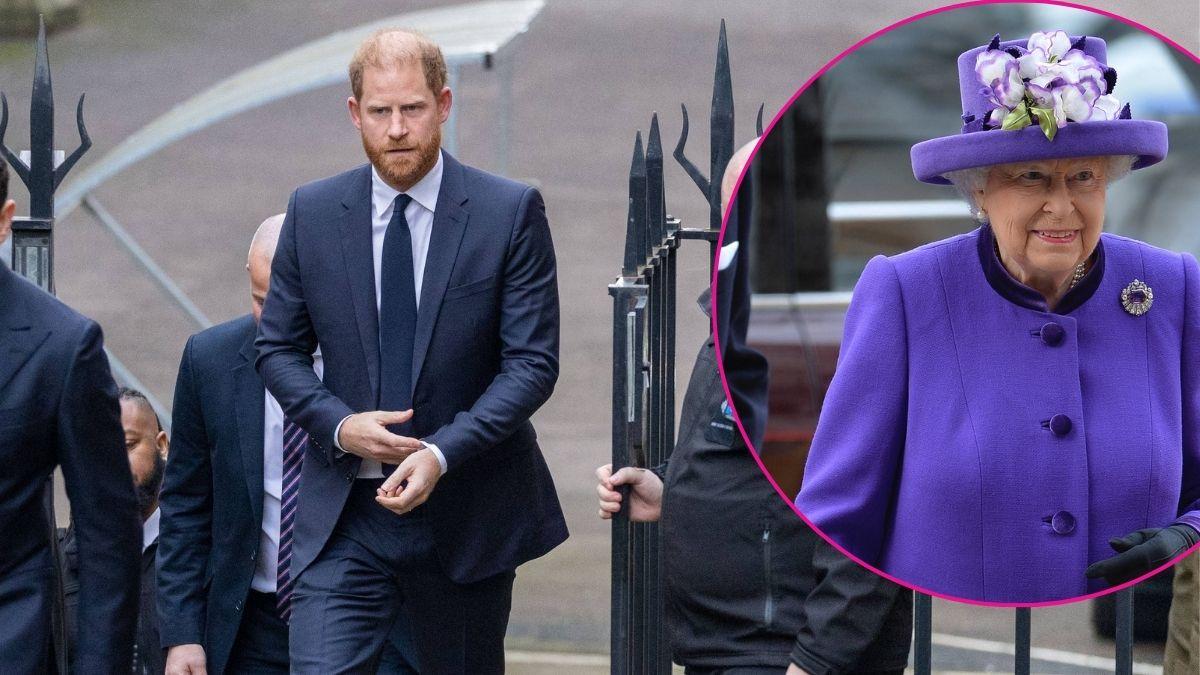 image and isn't of prince harry and queen