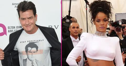 charlie sheen rihanna twitter feud long
