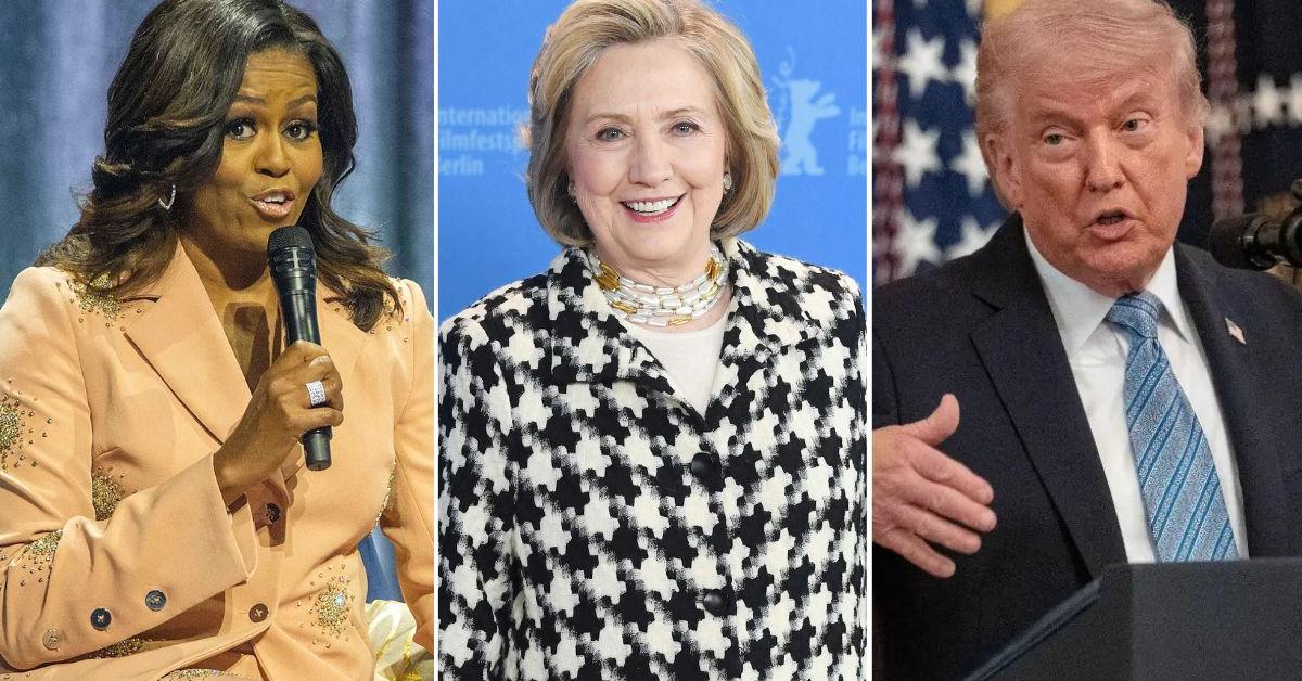 Hillary Clinton Caught Throwing ‘Shade' at Donald Trump as Michelle Obama Snubs POTUS While Praising Husband Barack: Watch