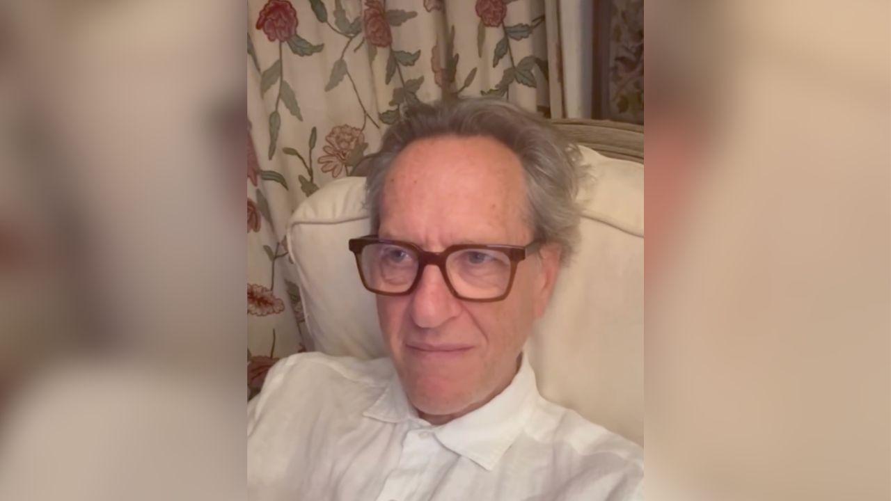 Image of Richard E. Grant marked five years since the death of his wife, Joan Washington, in an Instagram tribute, saying he held her hand as she drew her last breath.