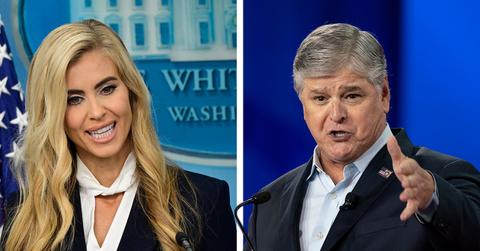 Image of Katie Zacharia, and Sean Hannity.