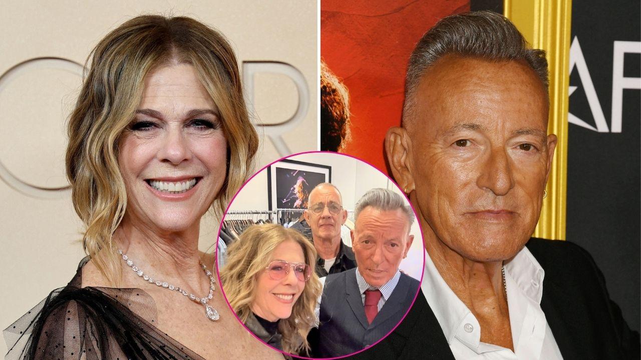 Composite photo of Rita Wilson and Bruce Springsteen.