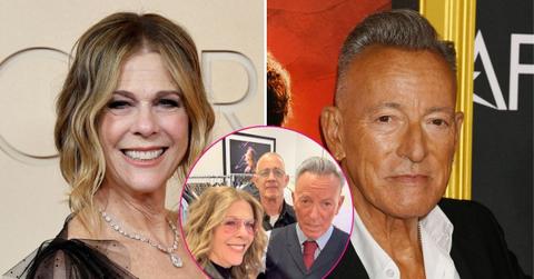 Composite photo of Rita Wilson and Bruce Springsteen.