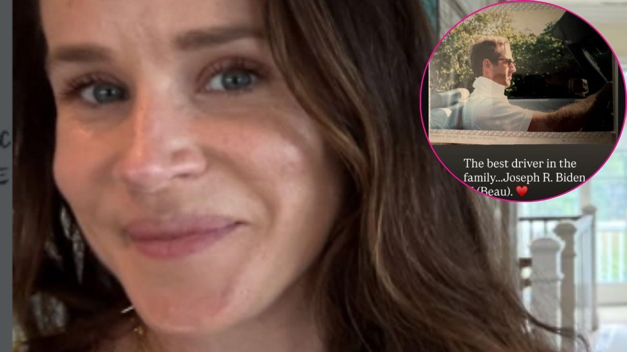 Image of Image of Ashley Biden and (inset) Hunter Biden.
