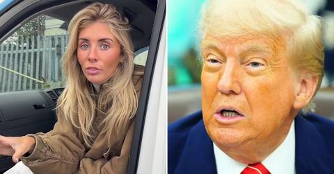 photo of Bonnie Blue and Donald Trump