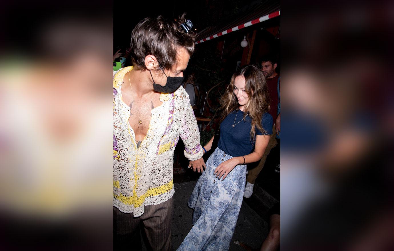 Harry Styles and Olivia Wilde Spotted Showing PDA at a Wedding