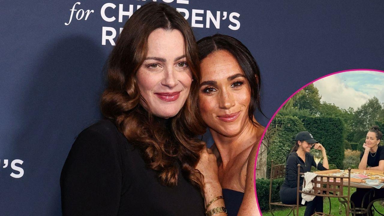 Split of Kelly McKee Zajfen and Meghan Markle; Instagram photo of the two friends.