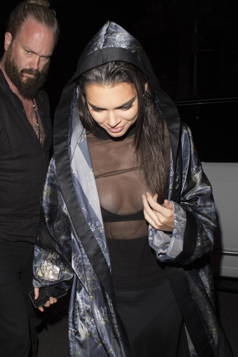 kendall jenner nipple revealing dress