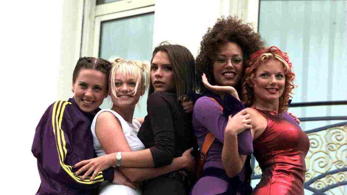 Image of She joked Harper Beckham was not ready for her PVC catsuit.