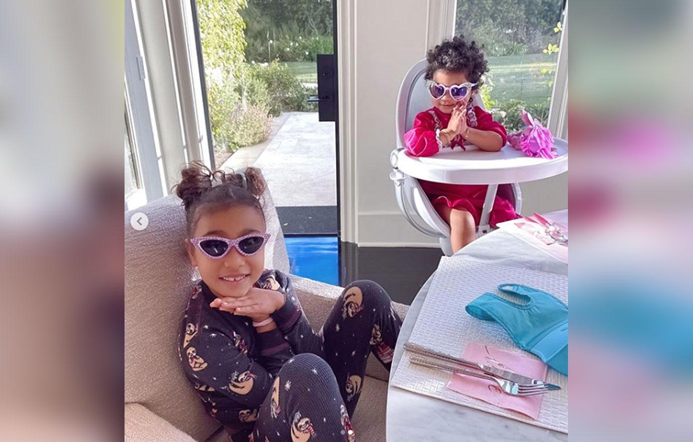 Khloe Kardashian Shares Photo Of True & North Praying