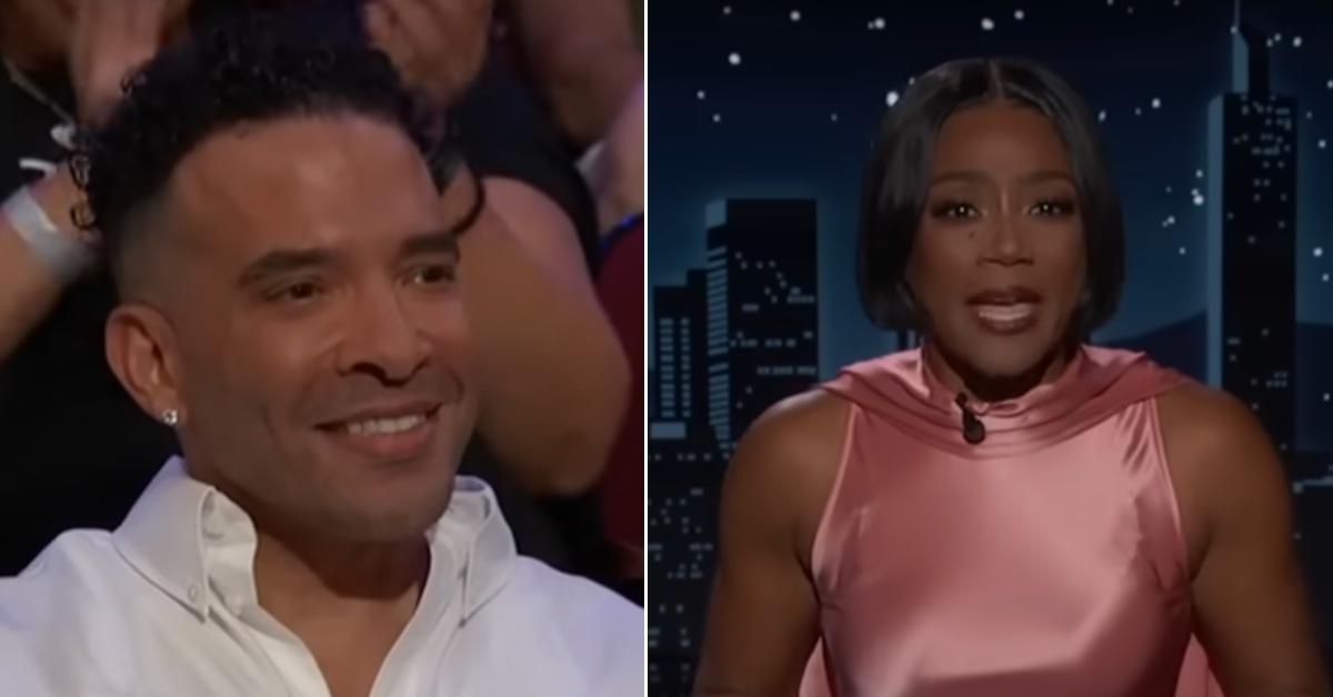Image of Tiffany Haddish was joined by Jason Lee in the audience during her opening monologue.