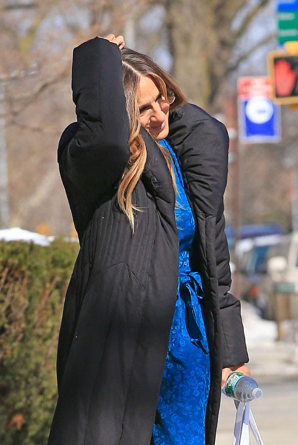 Sarah jessica parker on set 05