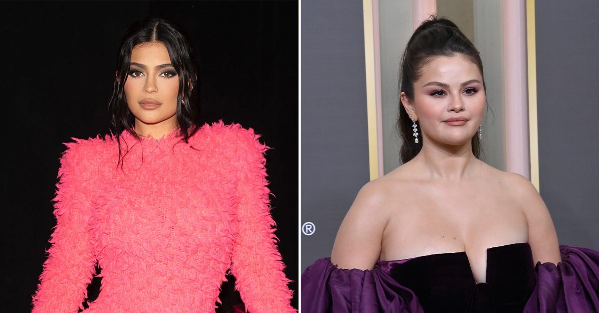 kylie jenner breaks silence rumors dissed selena gomez brows pp