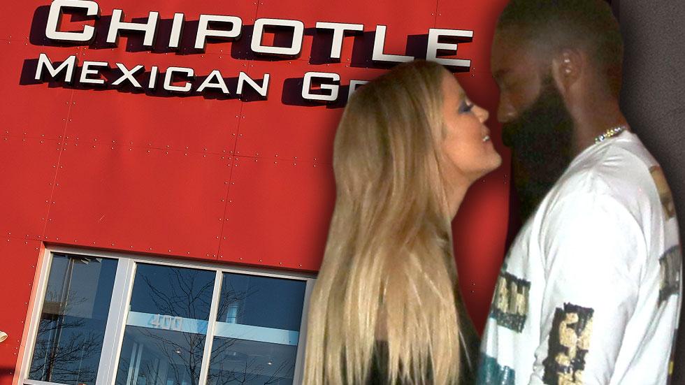 Khloe kardashian james harden chipotle date houston