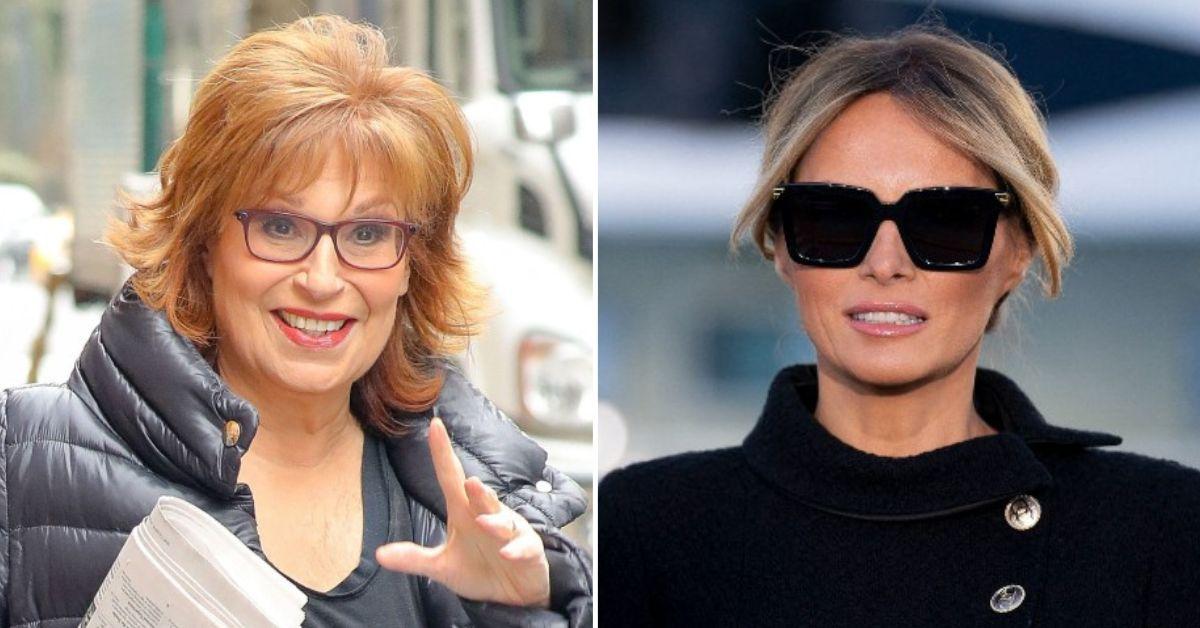 Composite photo of Joy Behar and Melania Trump.