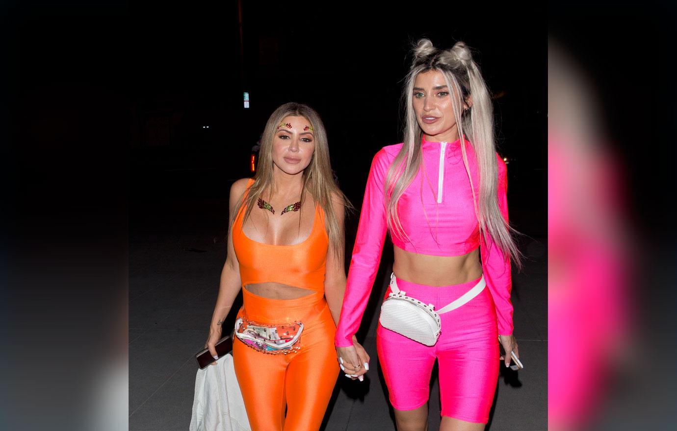 Singer Christian Milian, Larsa Pippen and &#8216;WAGS&#8217; star,  Nicole Williams dress up as cute &#8216;Hello Kitty&#8217;s&#8217;  for a Halloween party in West Hollywood, CA. The girls were seen heading to Drakes new Rooftop Club called &#8216;Harriet&#8217;s.