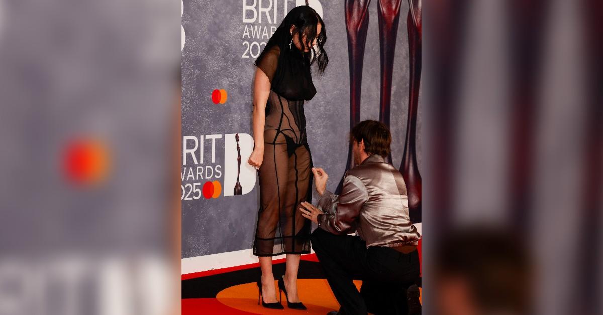 charli xcx claps back haters see through dress brit awards photos