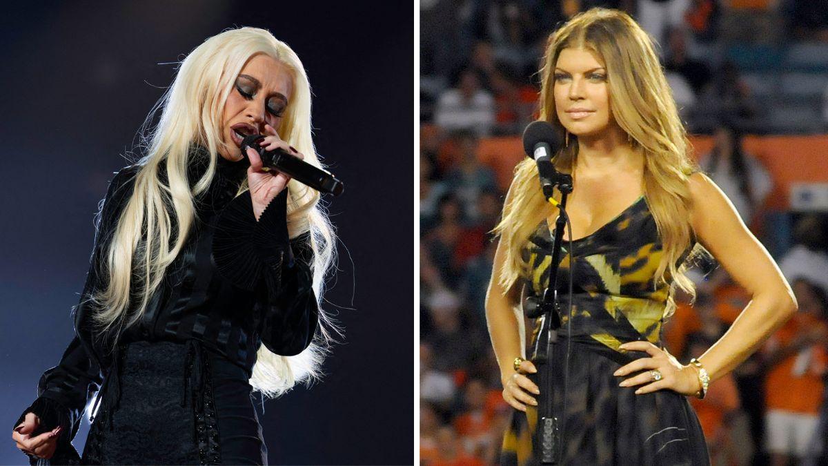 image of Christina Aguilera and Fergie have both made headlines for their renditions of the song.