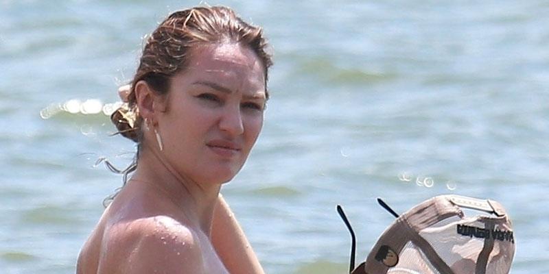 Victoria's Secret Model Candice Swanepoel Stuns In Bikini During Beach  Photoshoot! See The Pics