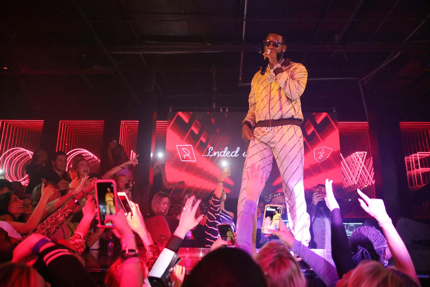 Gucci Mane performing at the Rockwell x 1 OAK Art