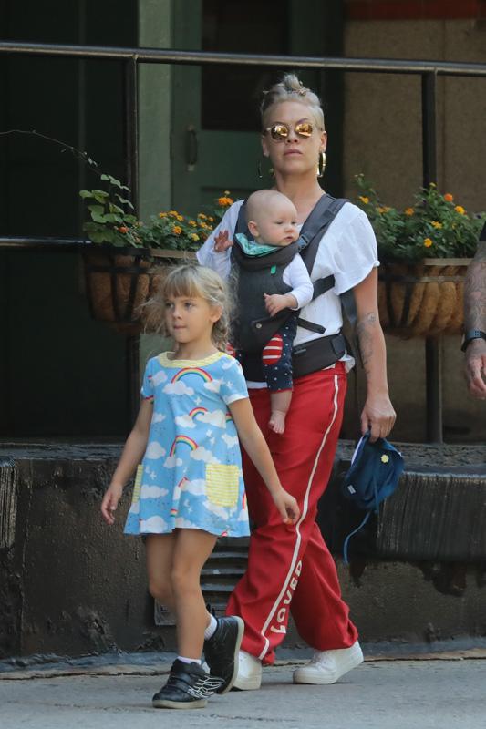 Pink enjoys Independence Day with her loved ones