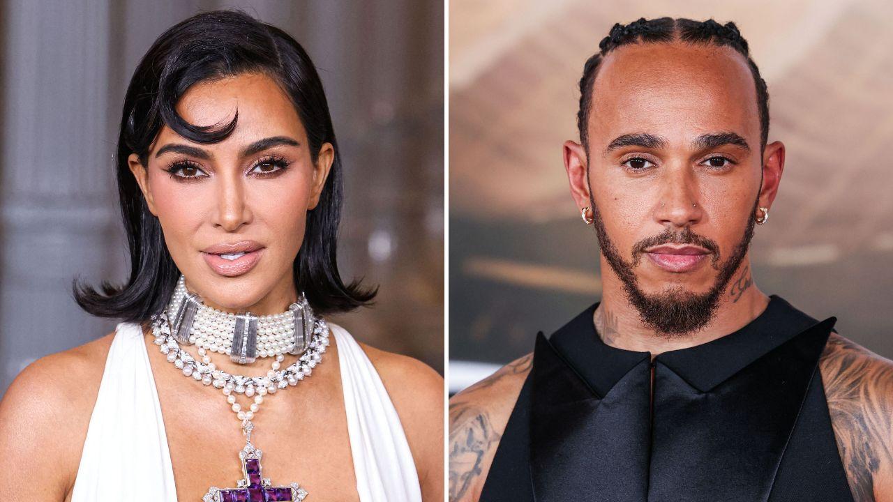Photo of Kim Kardashian and Lewis Hamilton