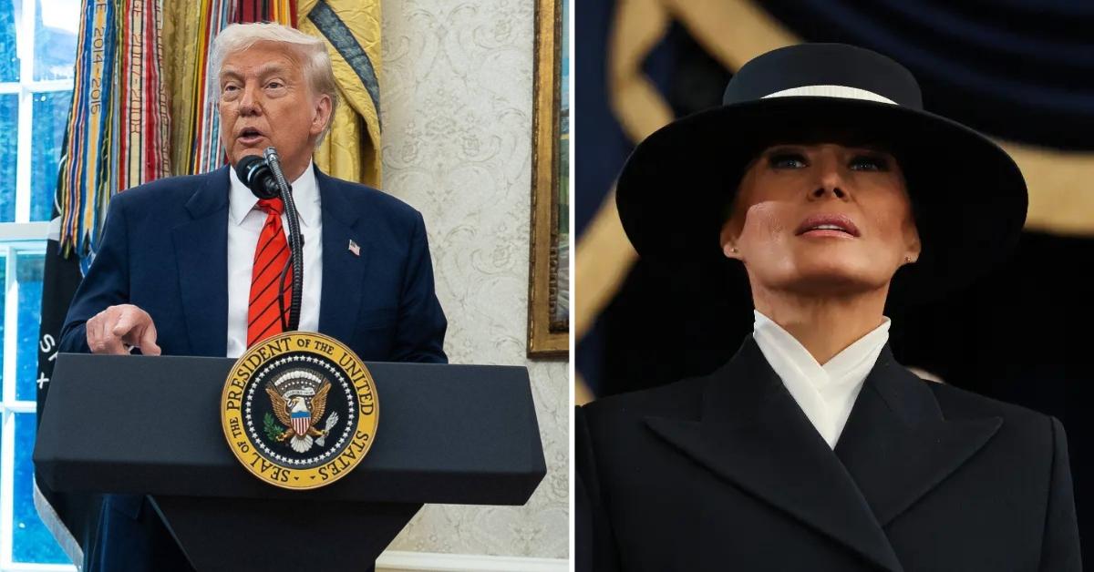 Composite photo of Donald and Melania Trump