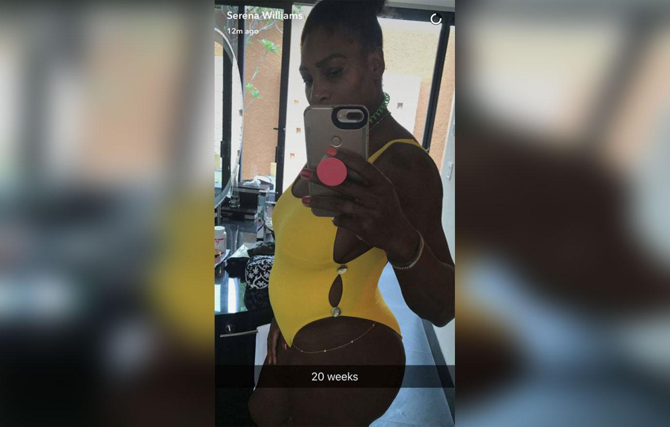 Serena Williams Pregnant Baby Bump Photos 02