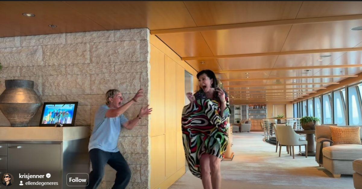 image of Kris Jenner quickly laughed off the prank and later shared the clip on Instagram.